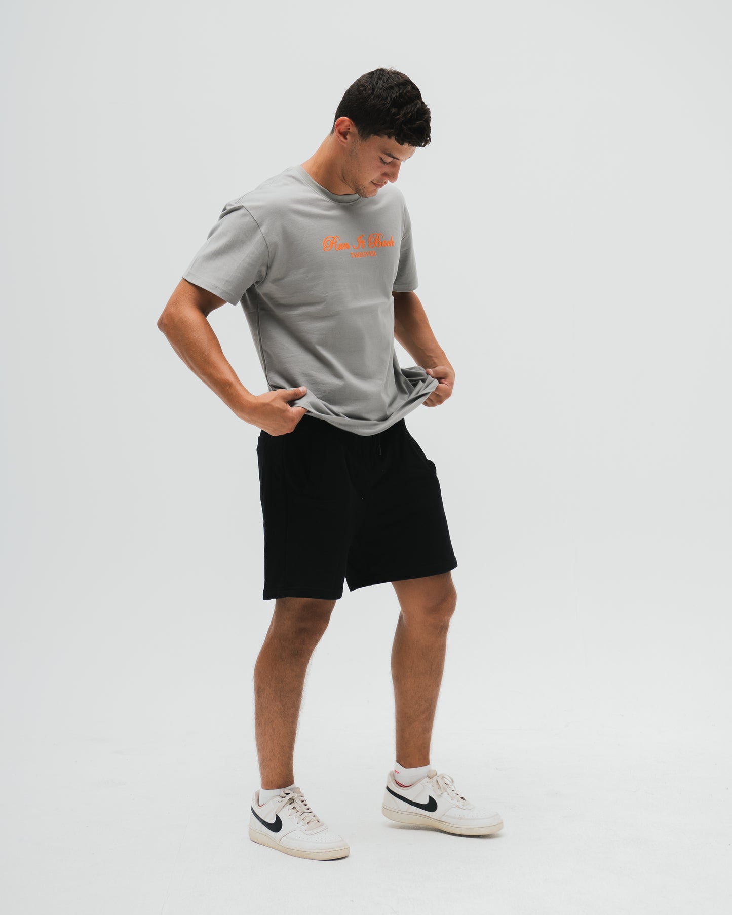 Run It Back Tee - Silver