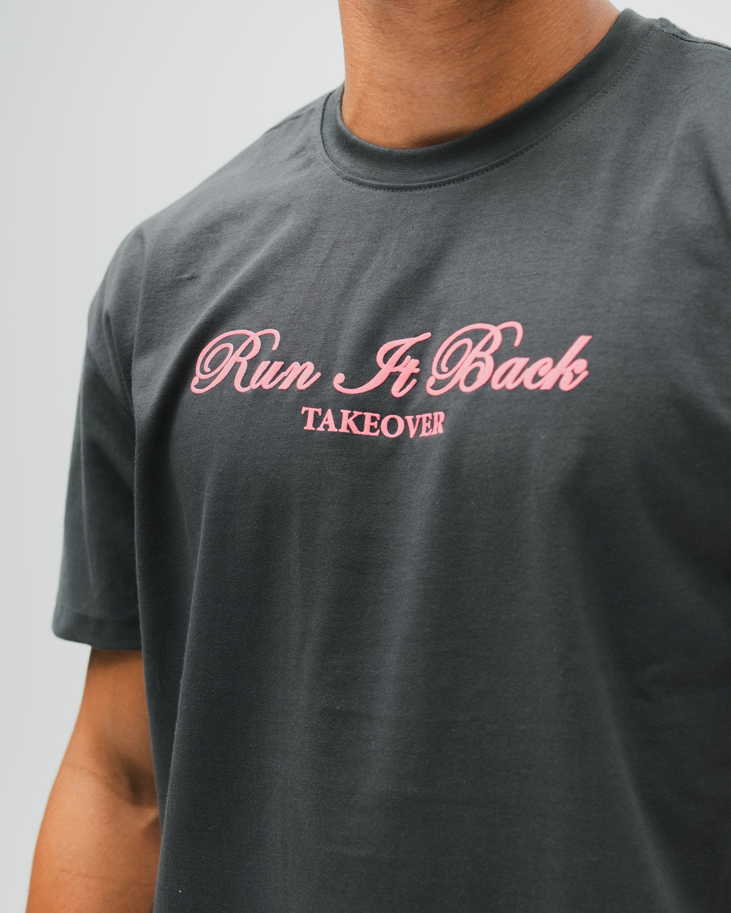 Run It Back Tee - Charcoal