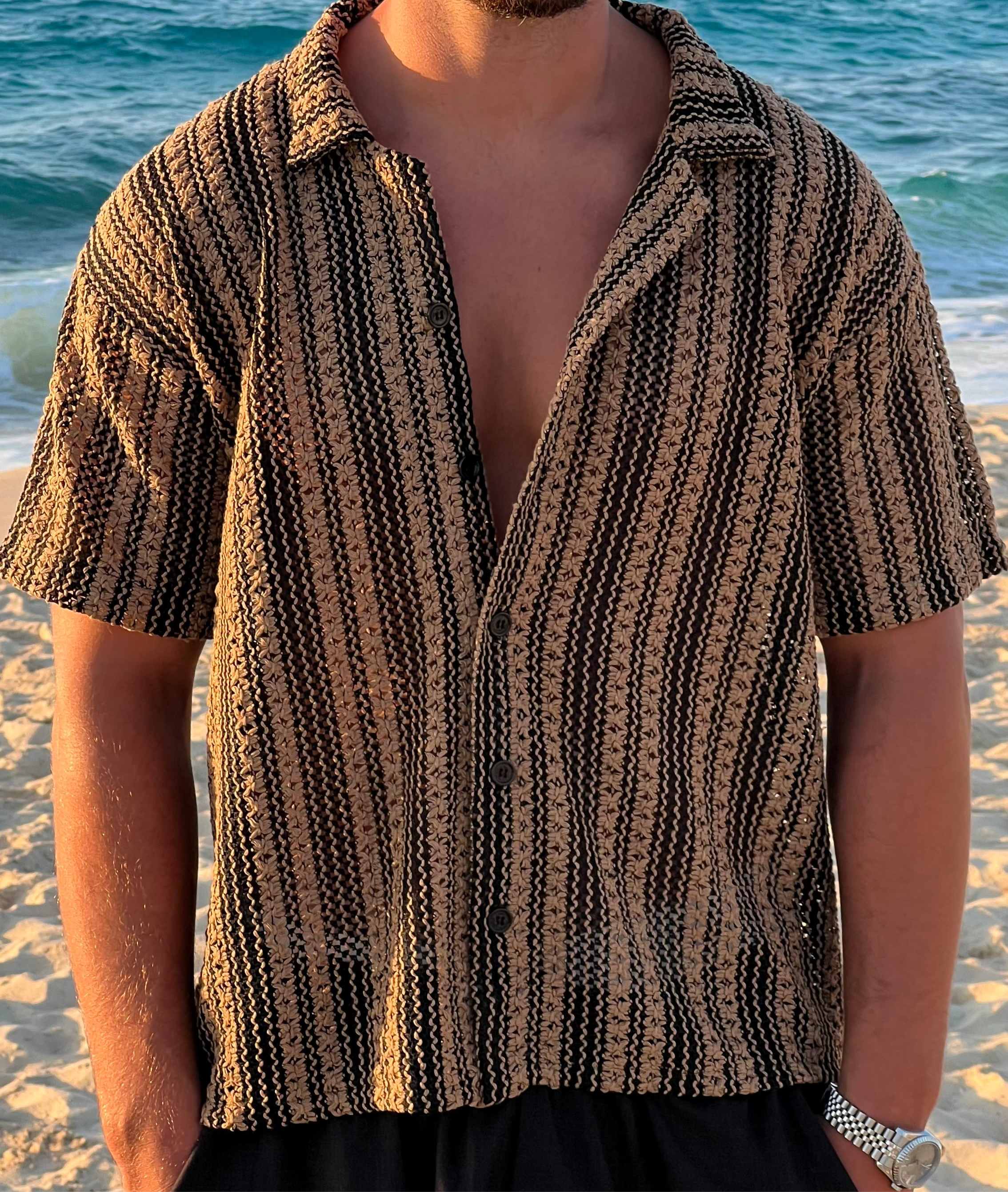 Le Playa Shirt - Black X Brown
