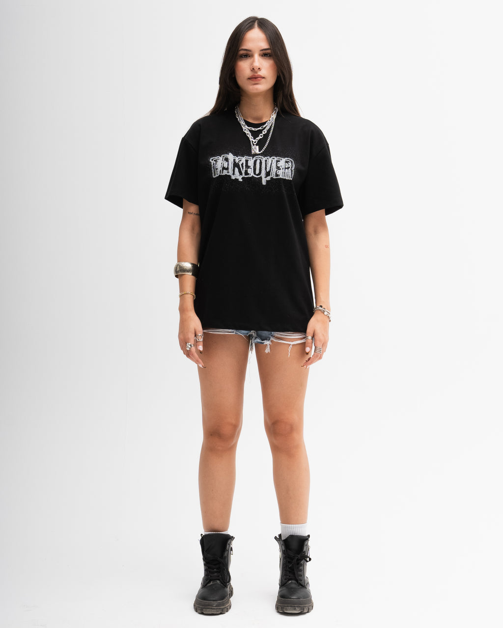 Taking Over The World Tee - Black