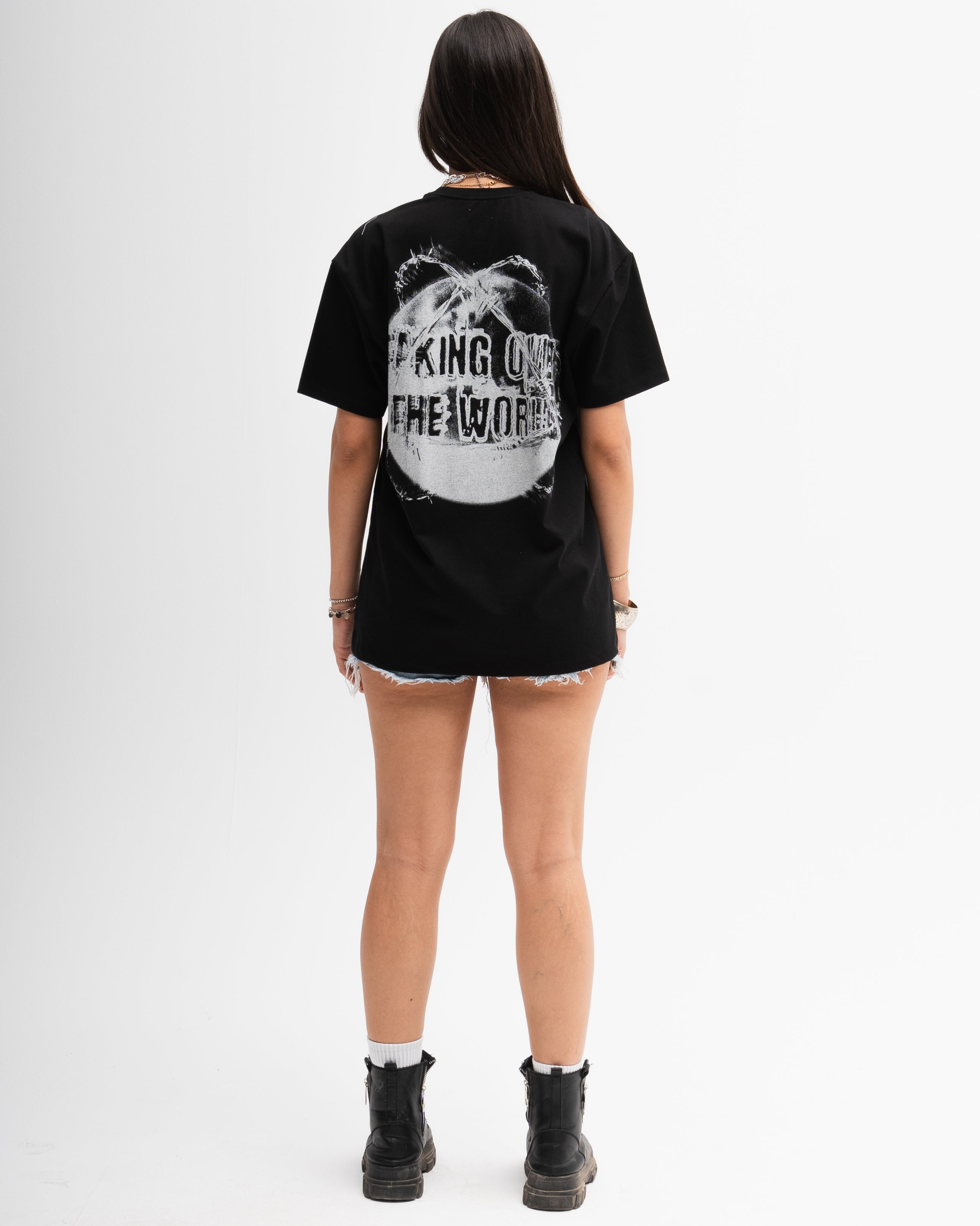 Taking Over The World Tee - Black