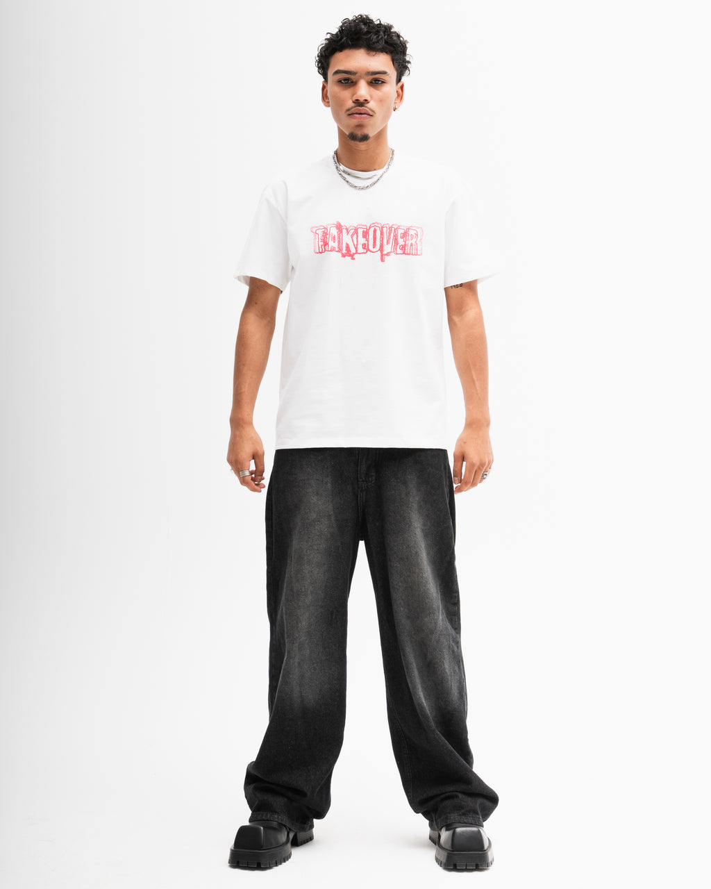 Taking Over The World Tee - White