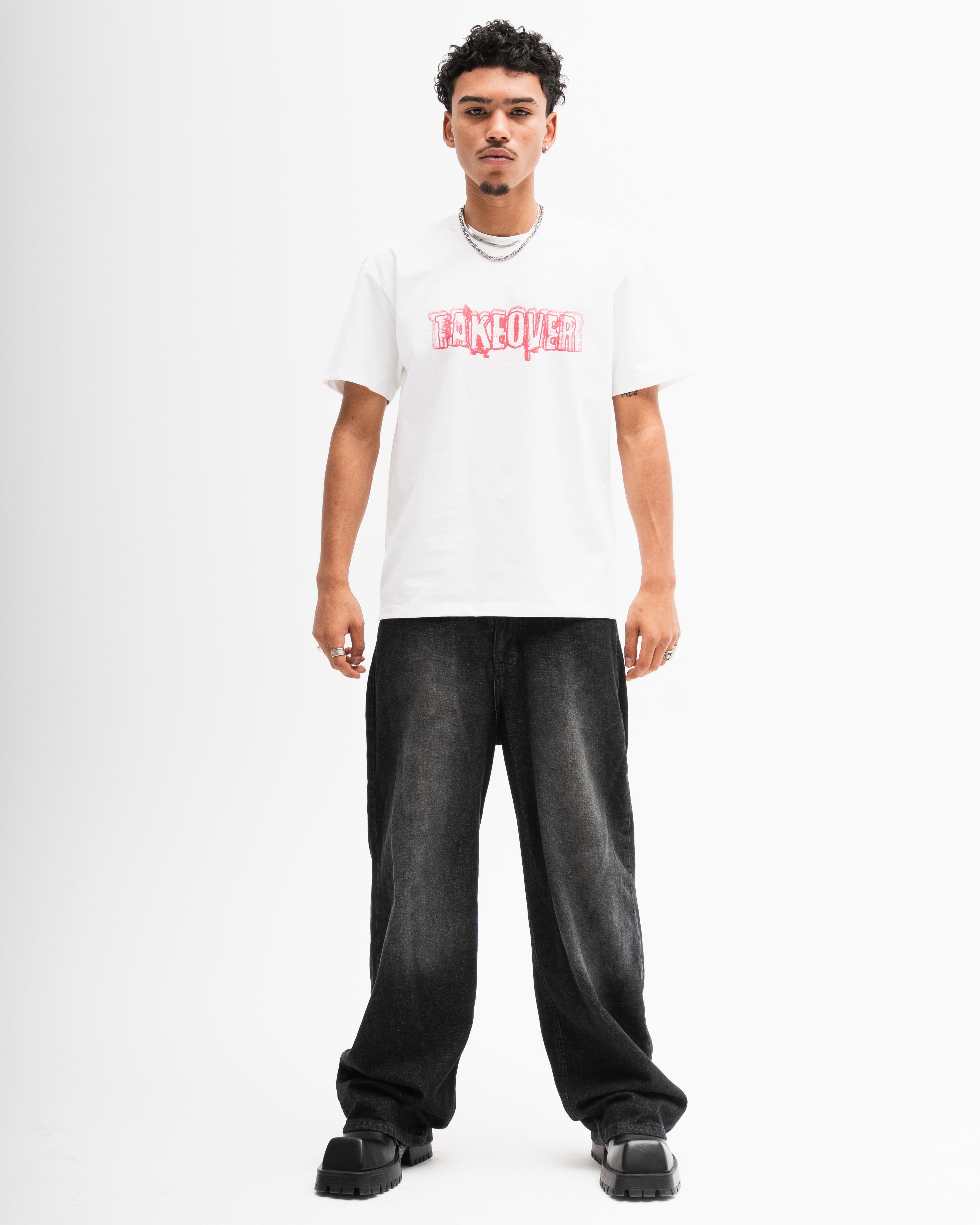 Taking Over The World Tee - White