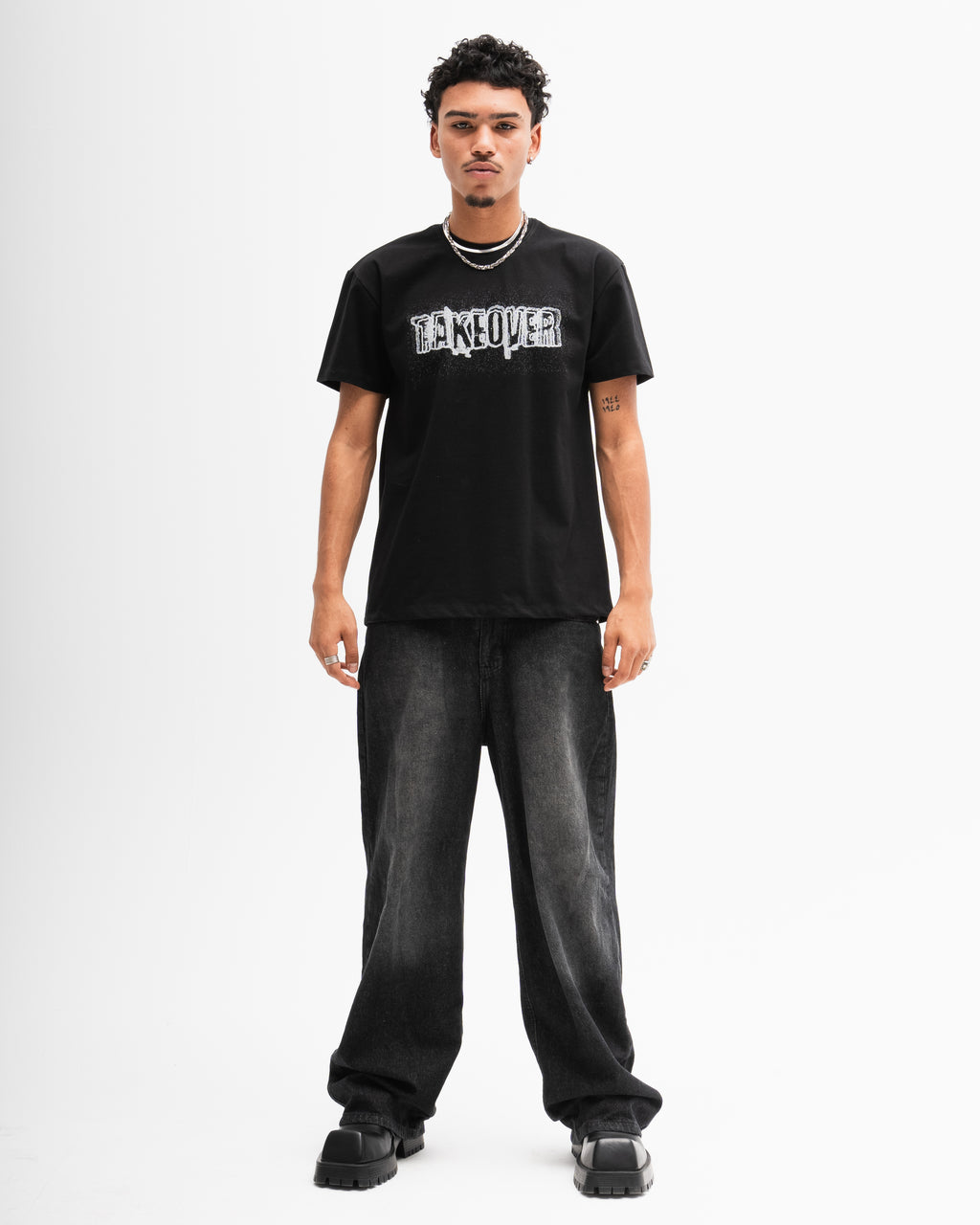 Taking Over The World Tee - Black