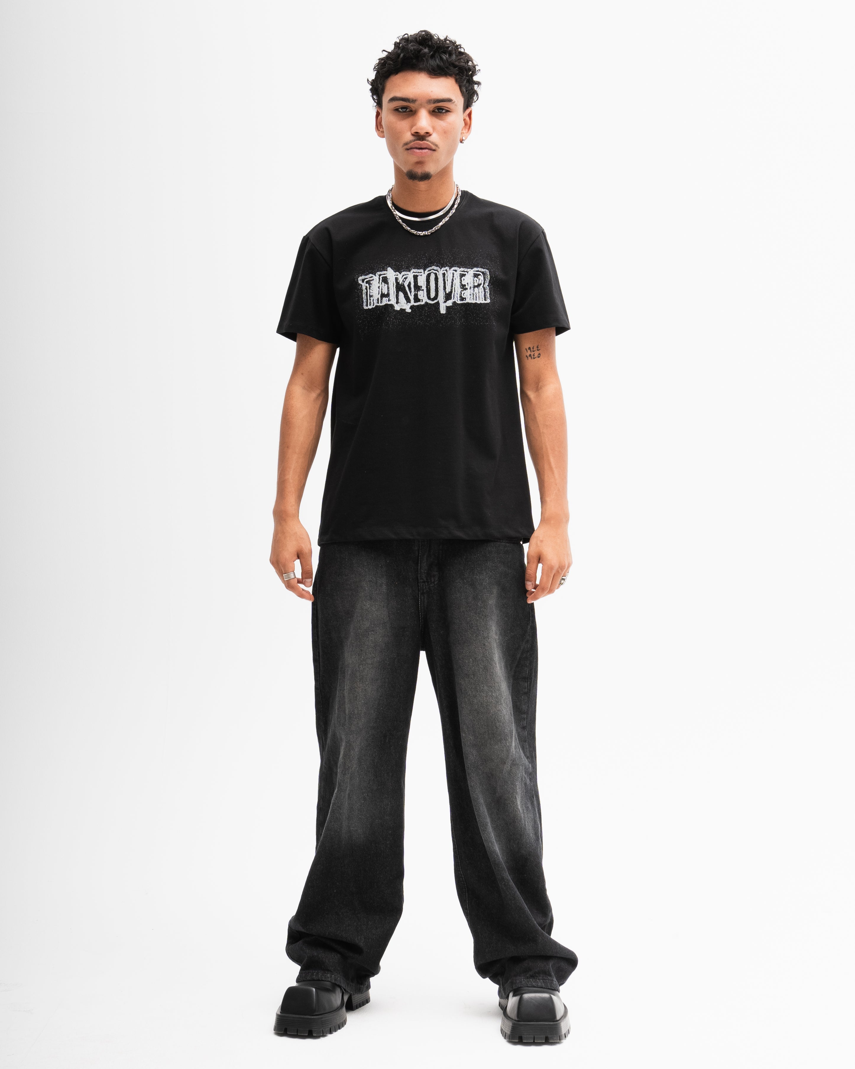 Taking Over The World Tee - Black