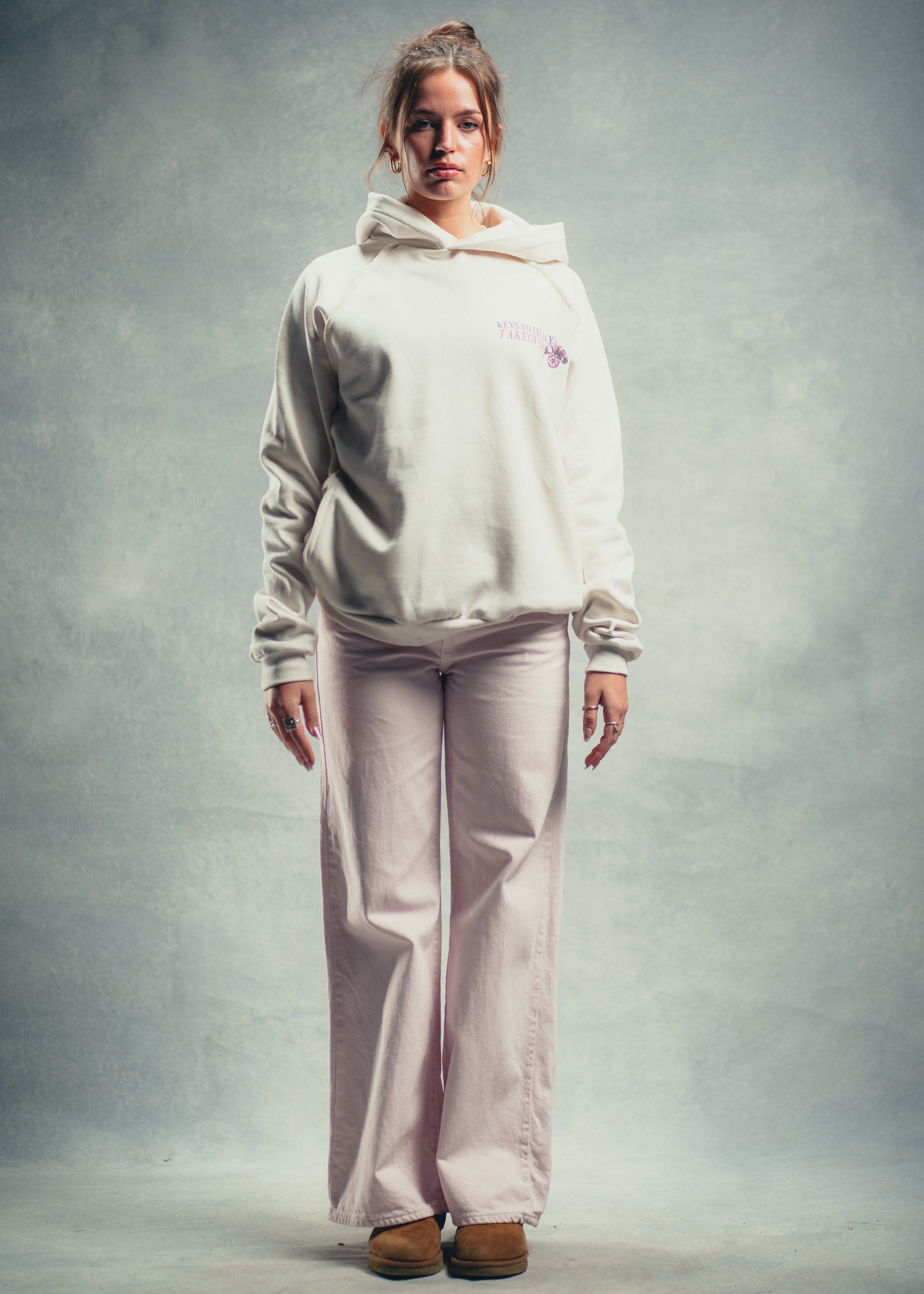 Legacy Keychain Hoodie - White