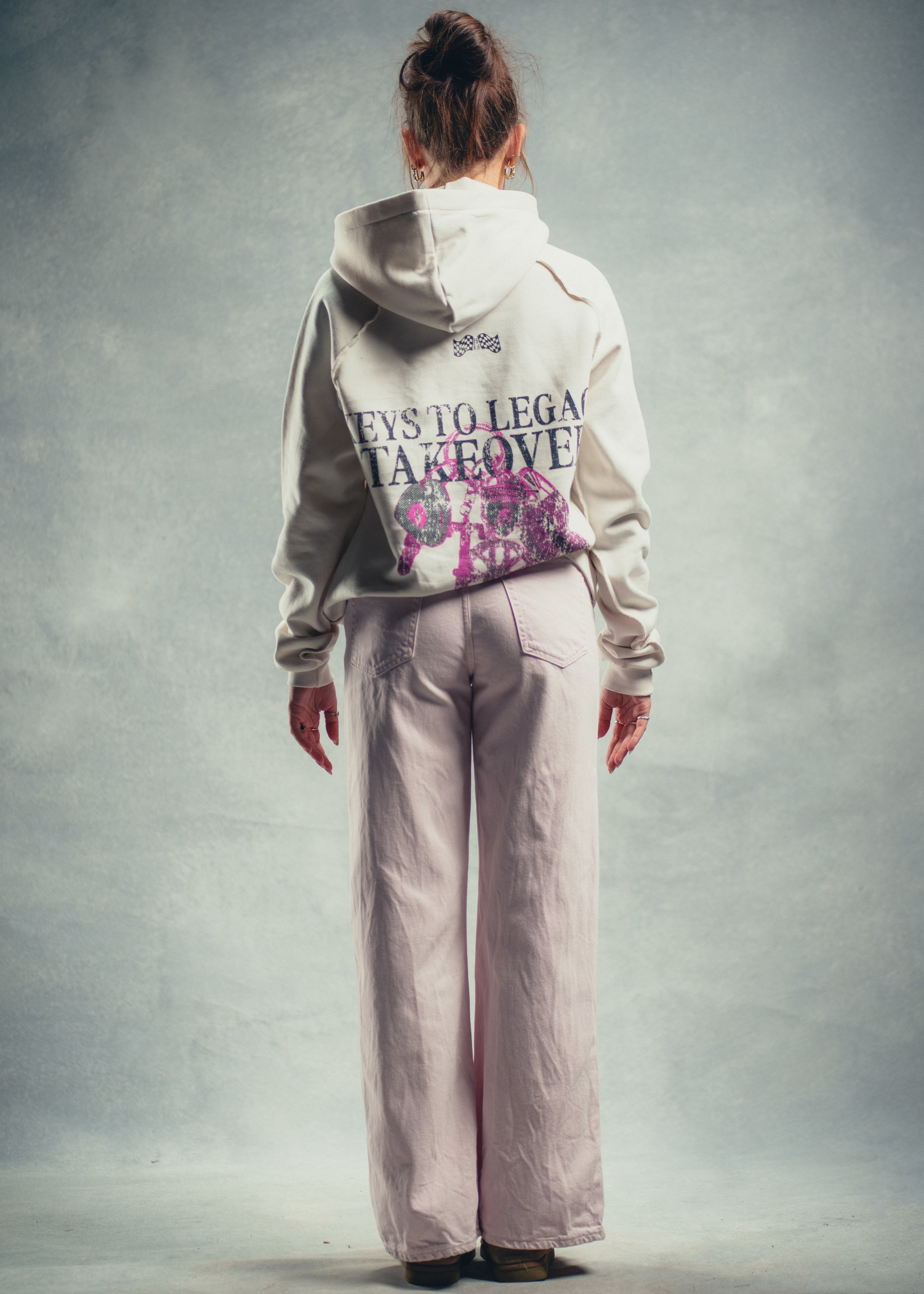 Legacy Keychain Hoodie - White