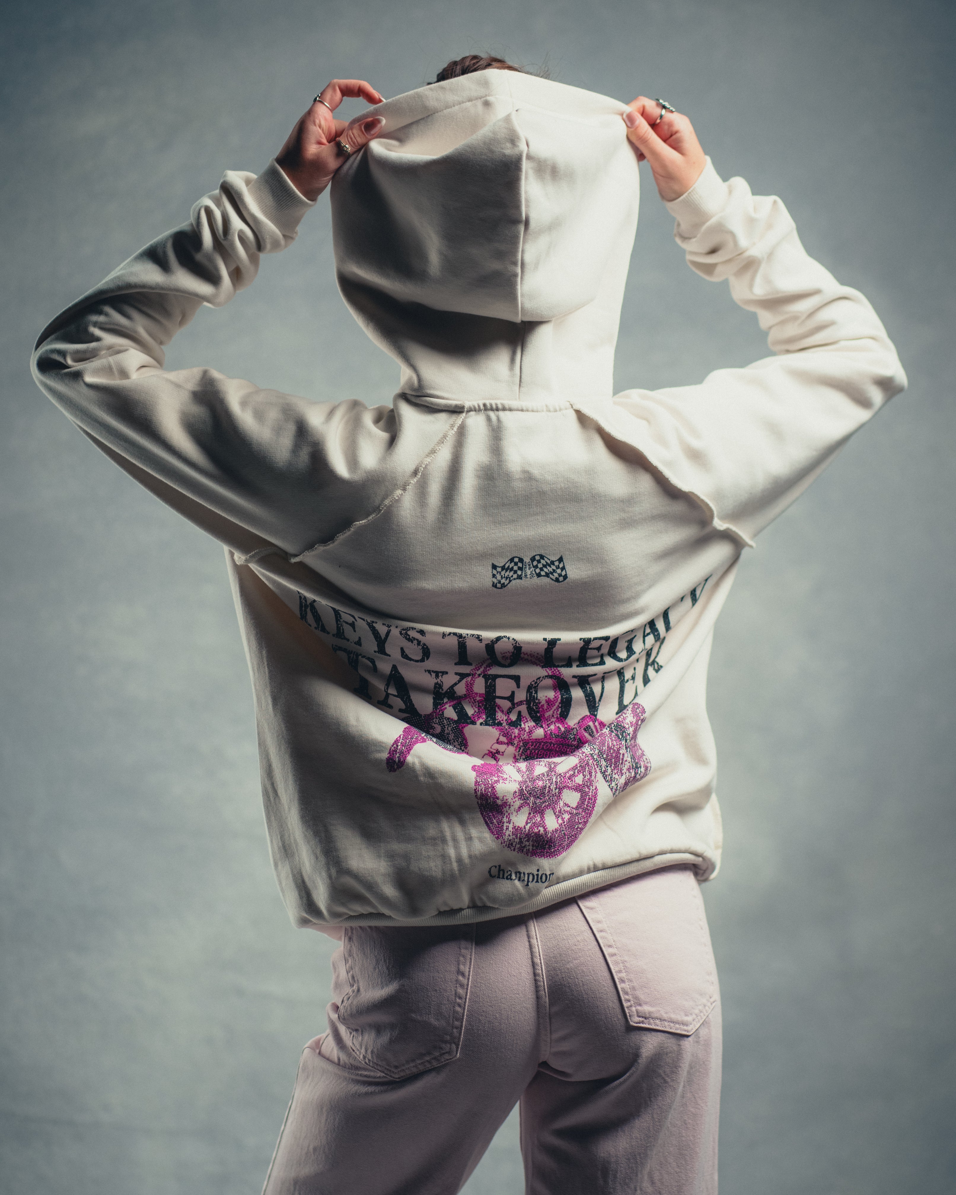 Legacy Keychain Hoodie - White