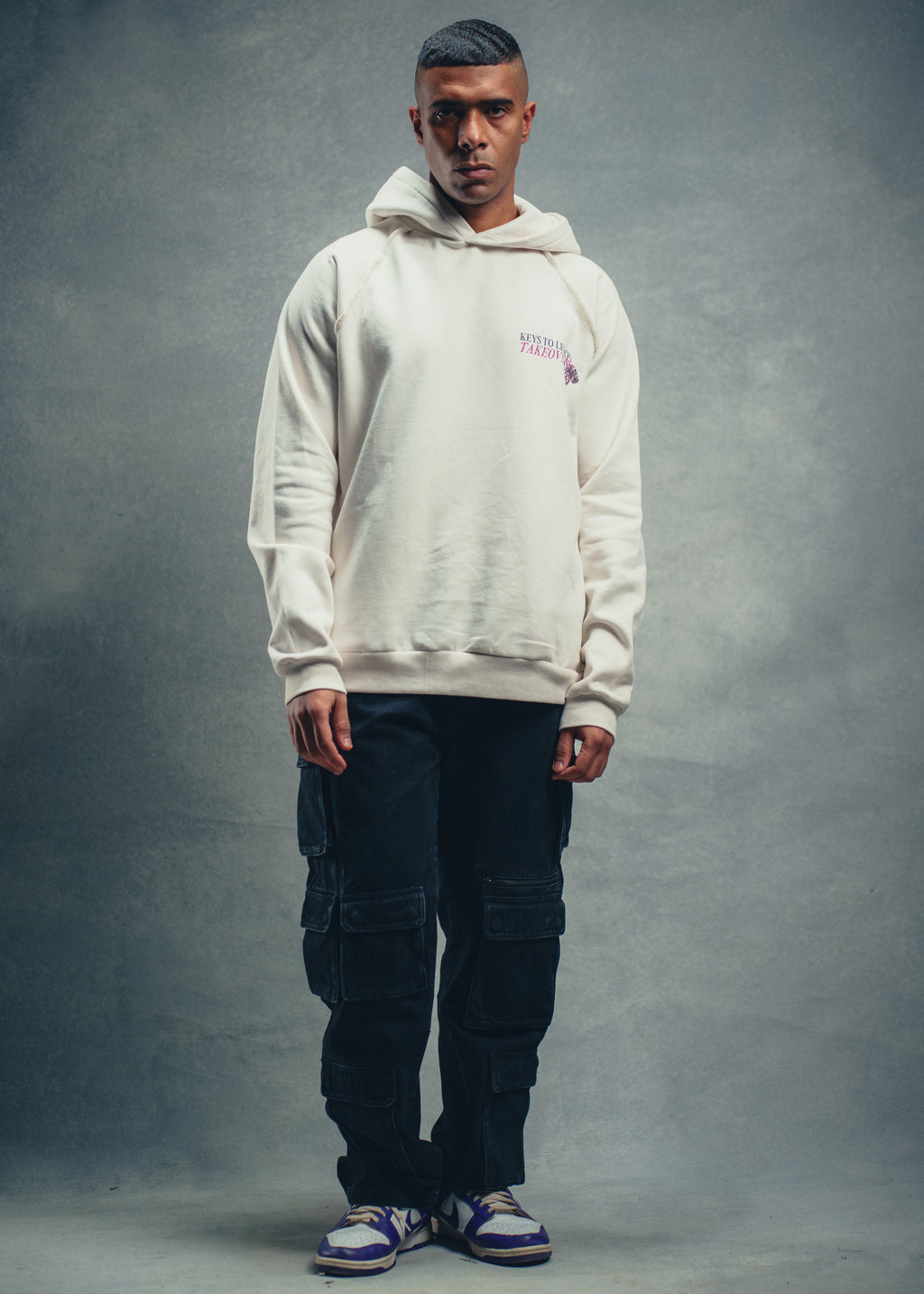 Legacy Keychain Hoodie - White