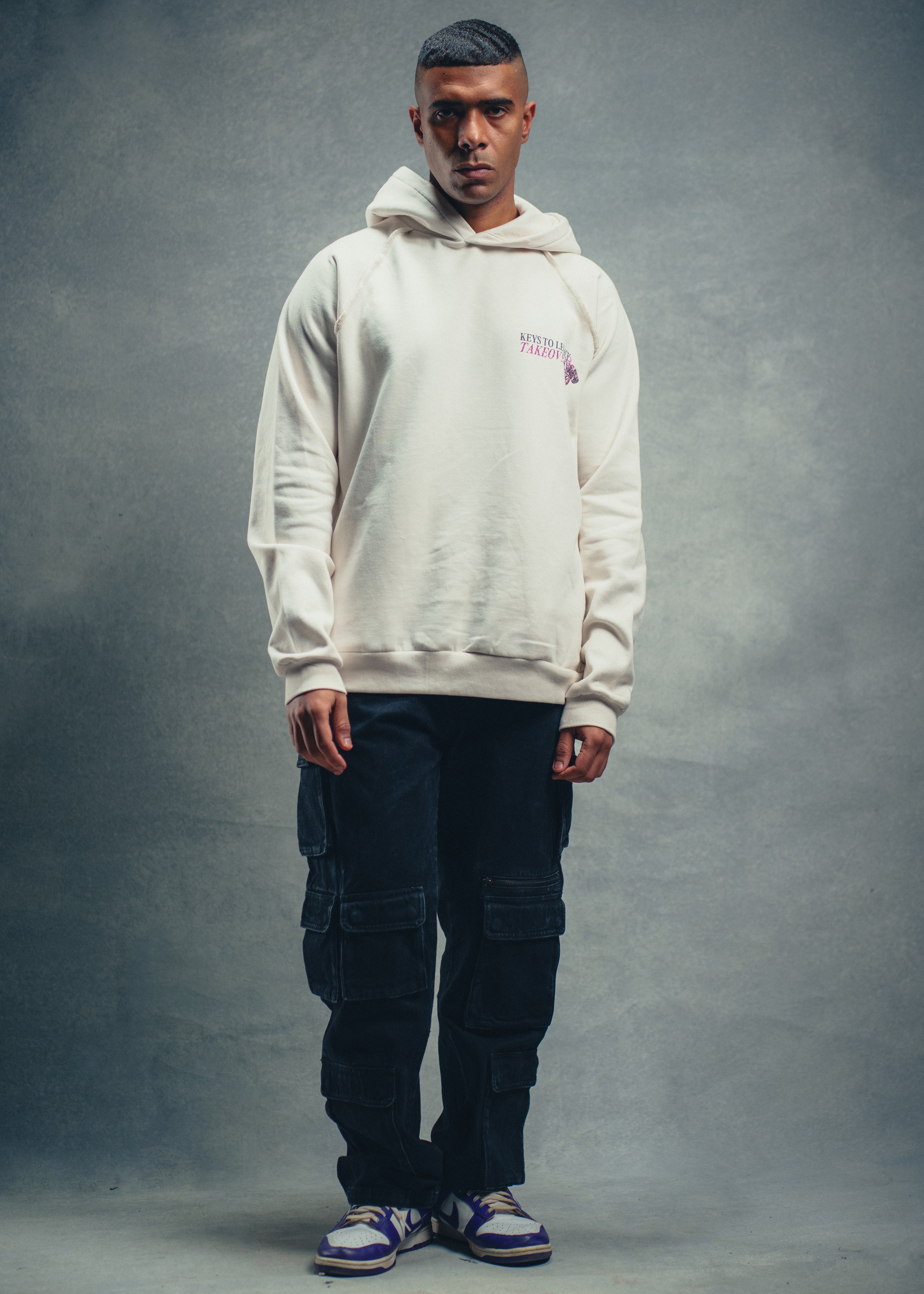 Legacy Keychain Hoodie - White