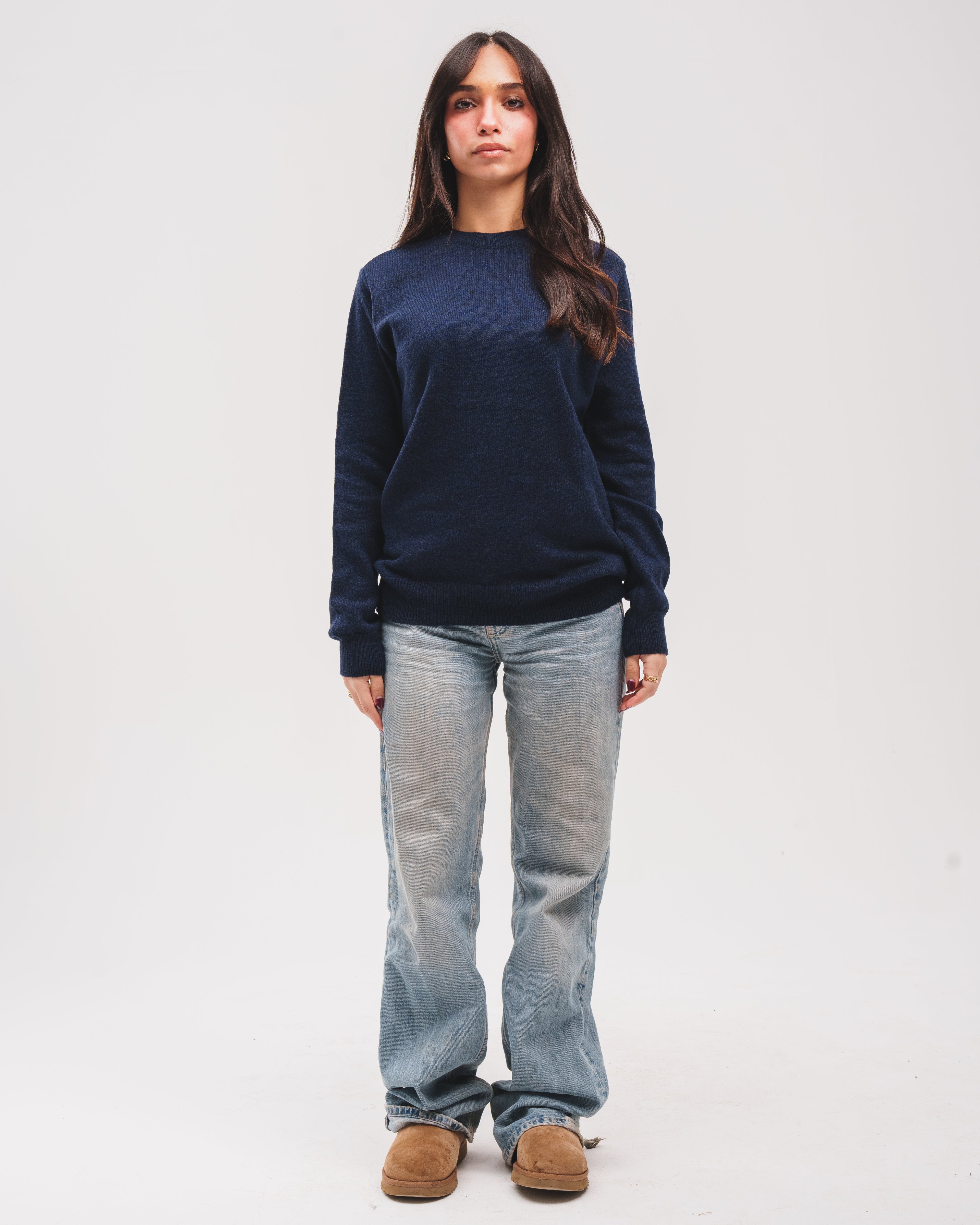 Navy Knitted Sweater