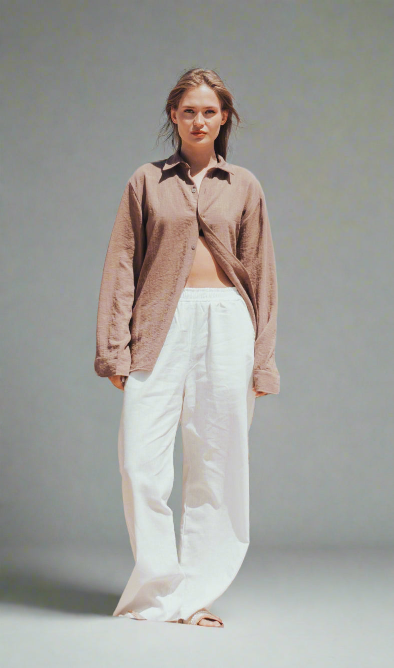 Saltwash Linen Shirt - Brown