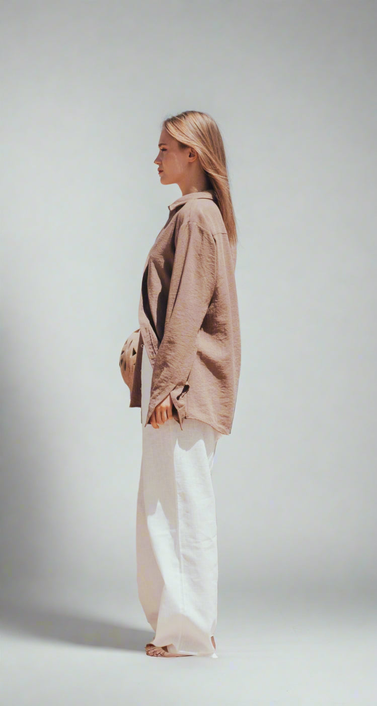 Saltwash Linen Shirt - Brown