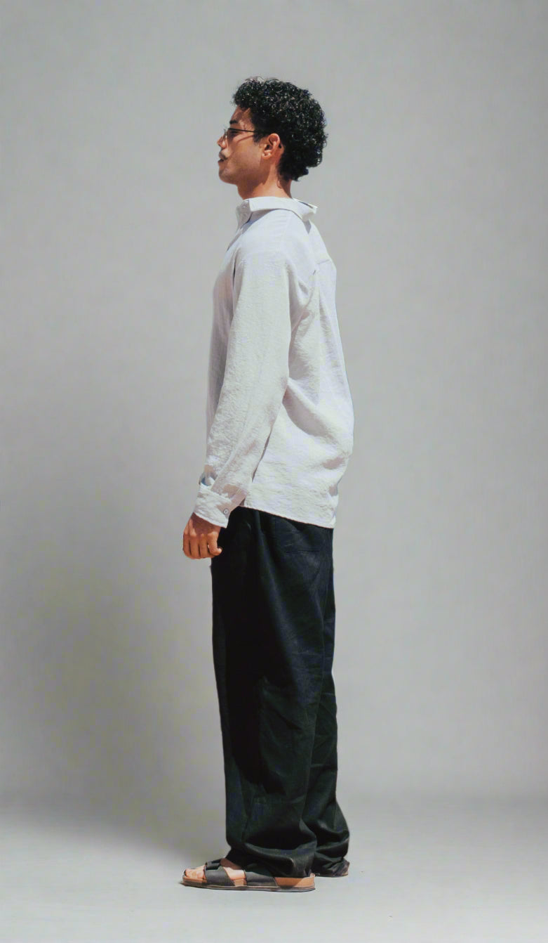 Saltwash Linen Shirt - Blue Grey