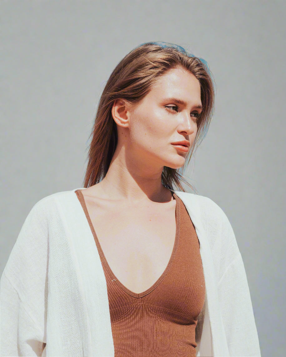 Beachside Kimono - White