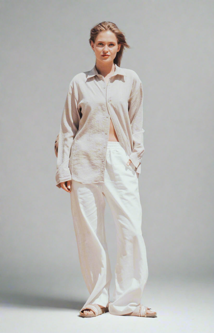 Saltwash Linen Shirt - Beige