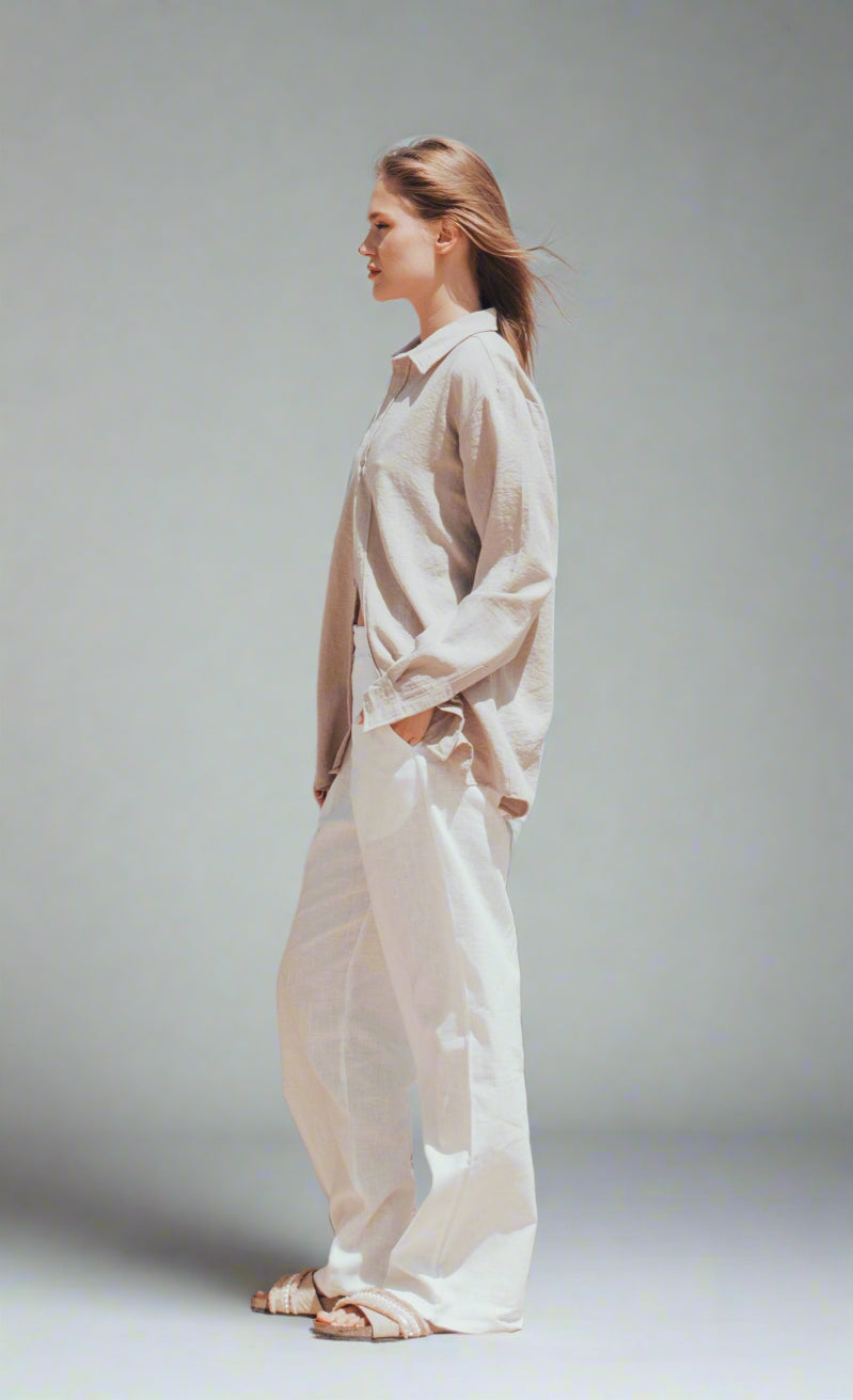 Saltwash Linen Shirt - Beige