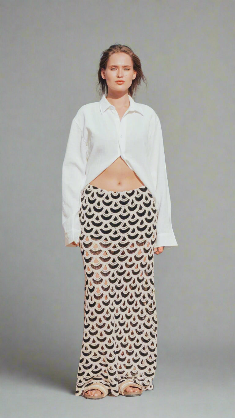 Shell Noir Skirt