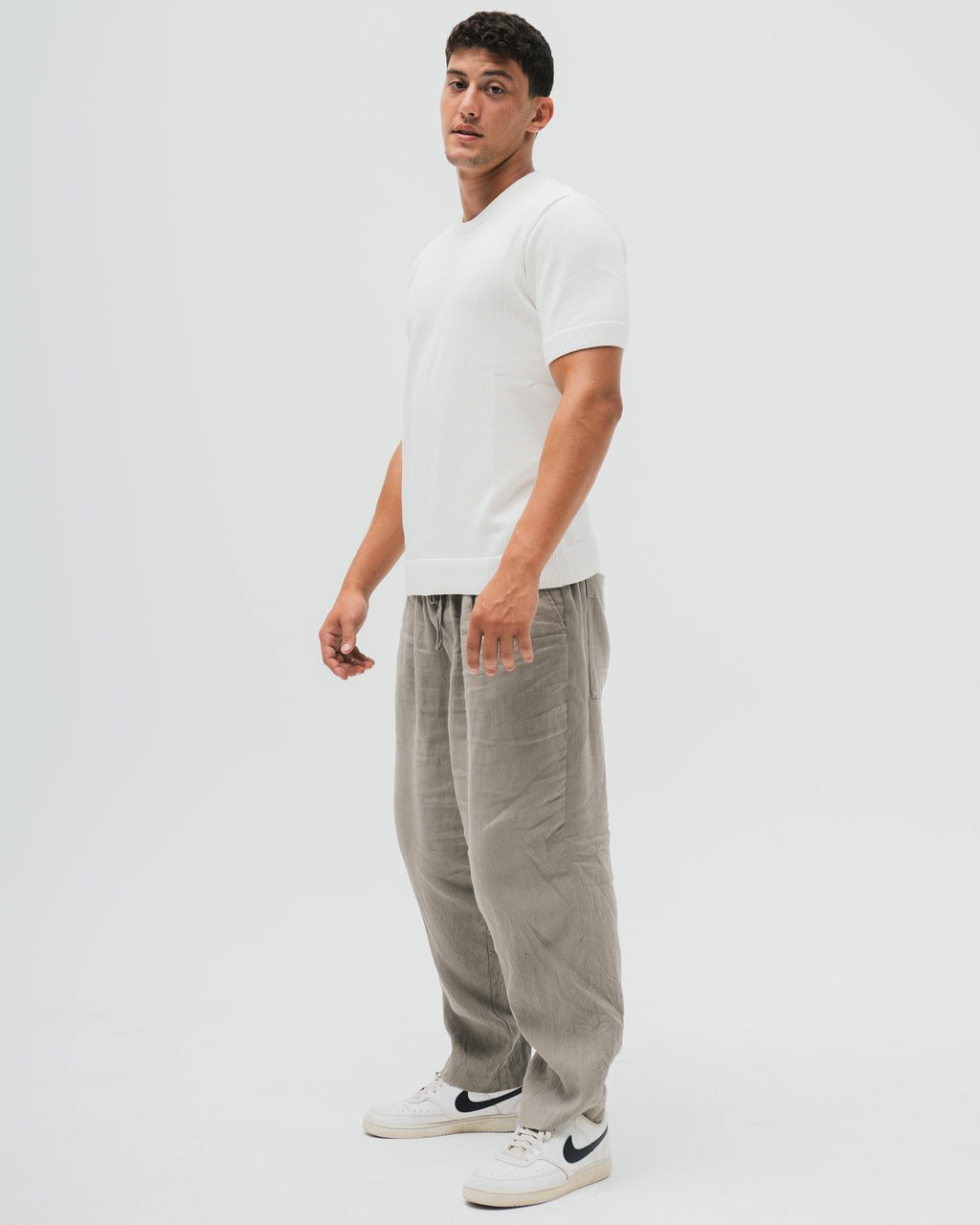 Everyday Knitted Tee  - Off White