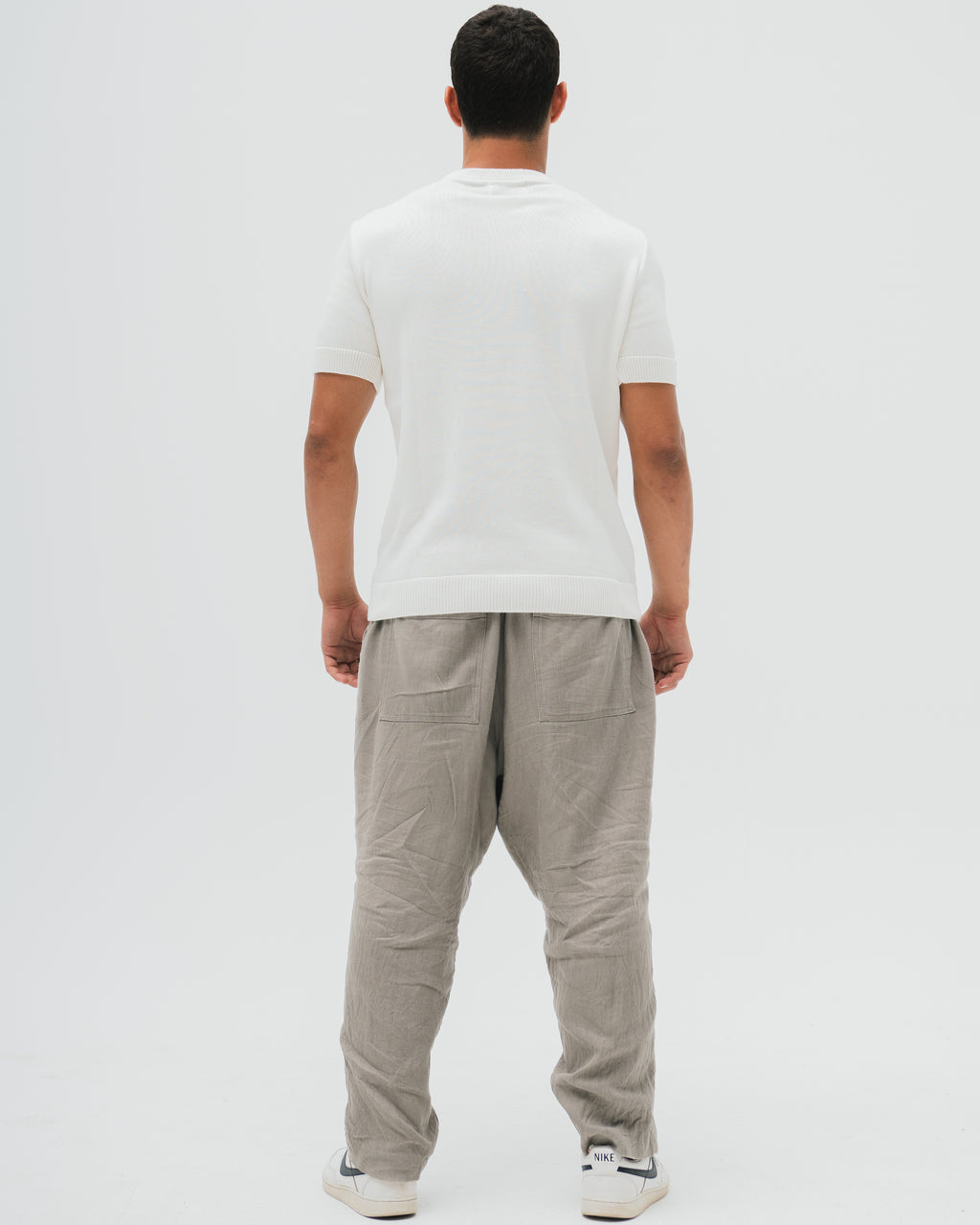 Everyday Knitted Tee  - Off White