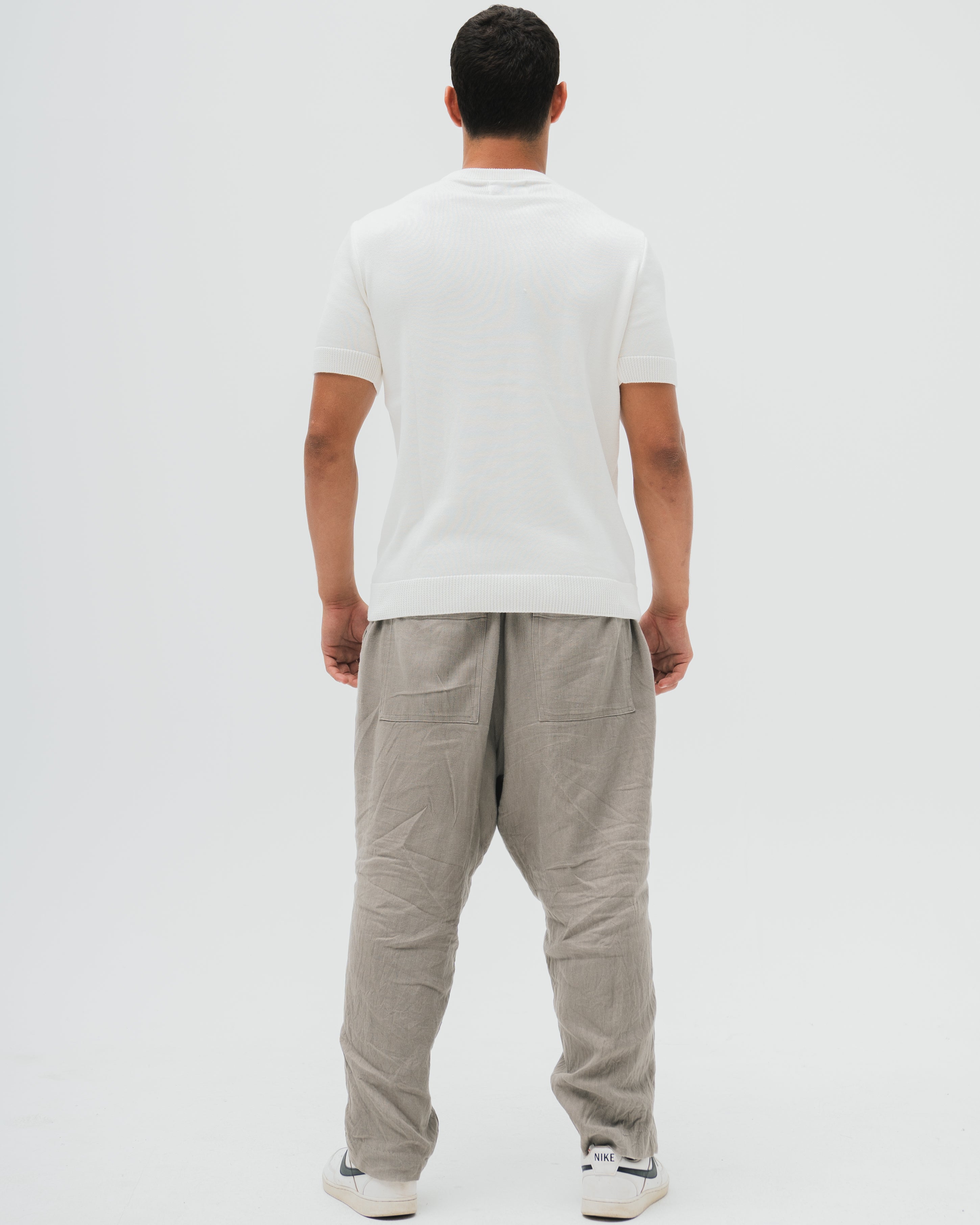 Everyday Knitted Tee  - Off White