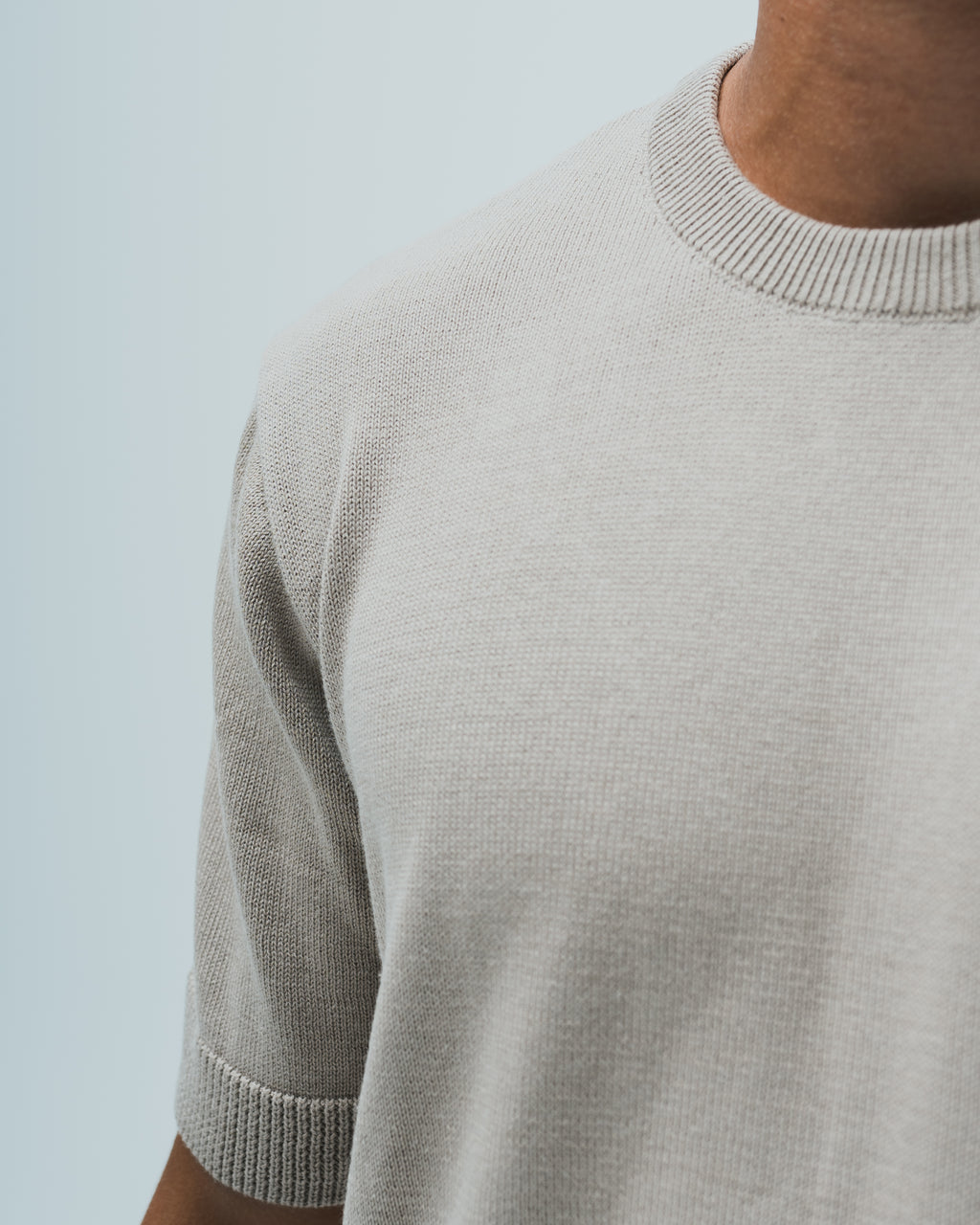 Everyday Knitted Tee - Beige