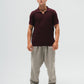 "Monte Carlo" Knitted Polo - Burgundy