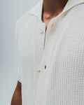 Bayside Loop Knitted Shirt  - White