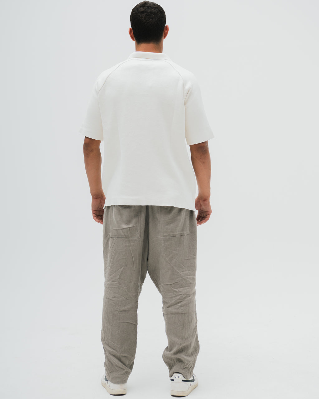 Everyday Knitted Polo - Off White