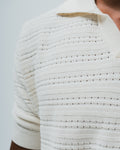 "Monte Carlo" Knitted Polo - Off White