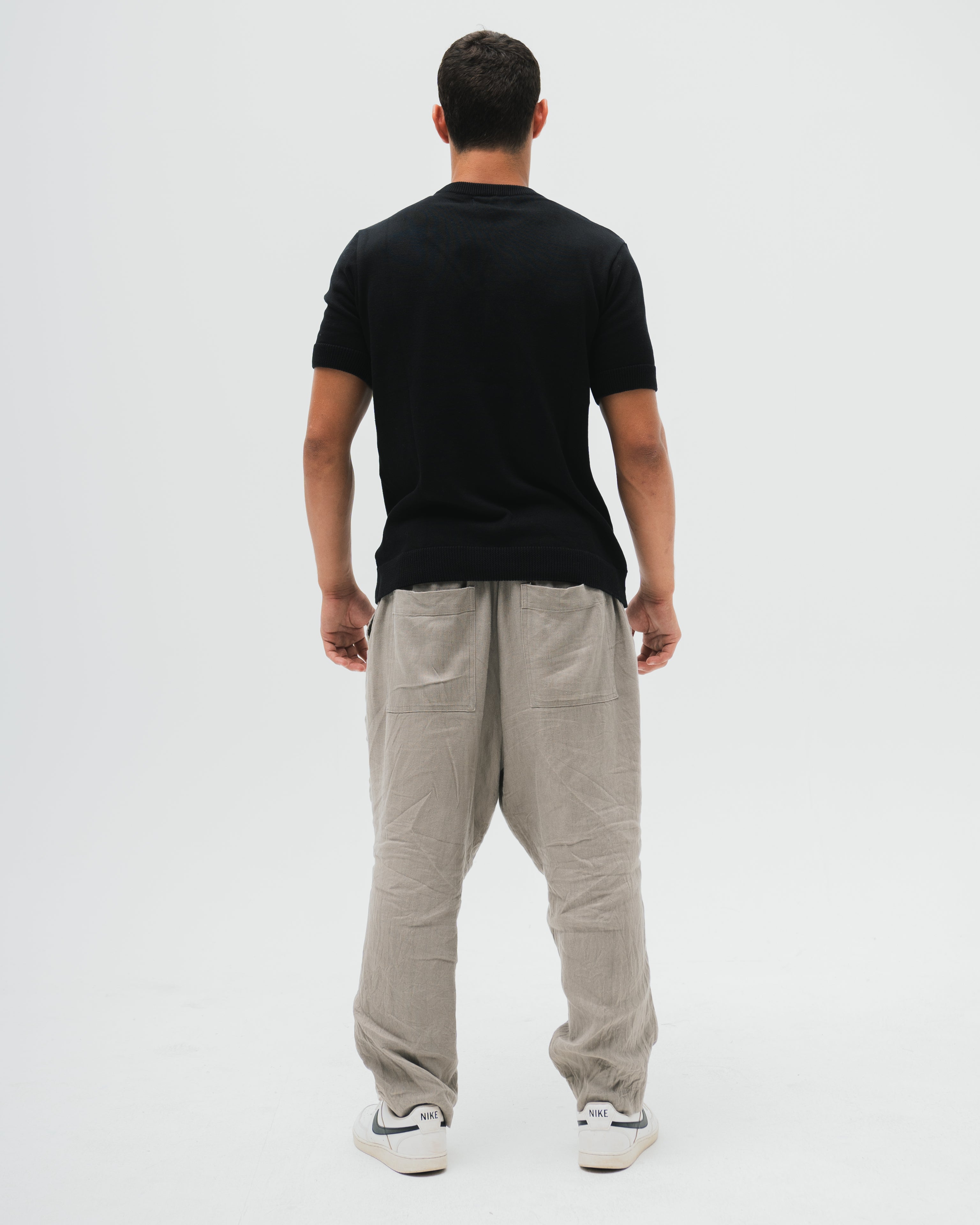 Everyday Knitted Tee  - Black