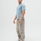 Everyday Knitted Tee  - Blue Grey