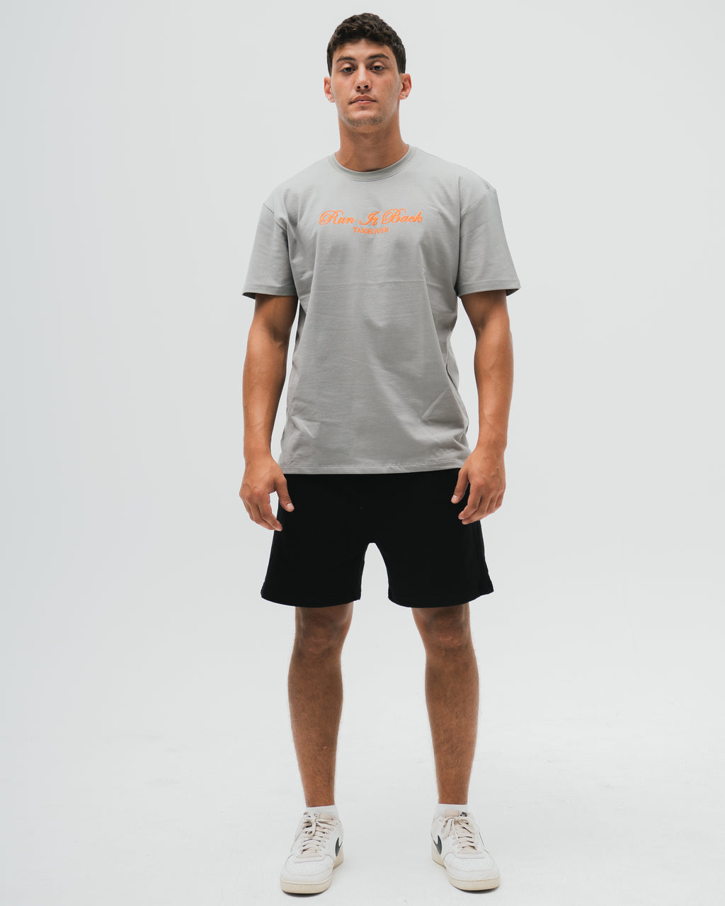 Run It Back Tee  - Silver