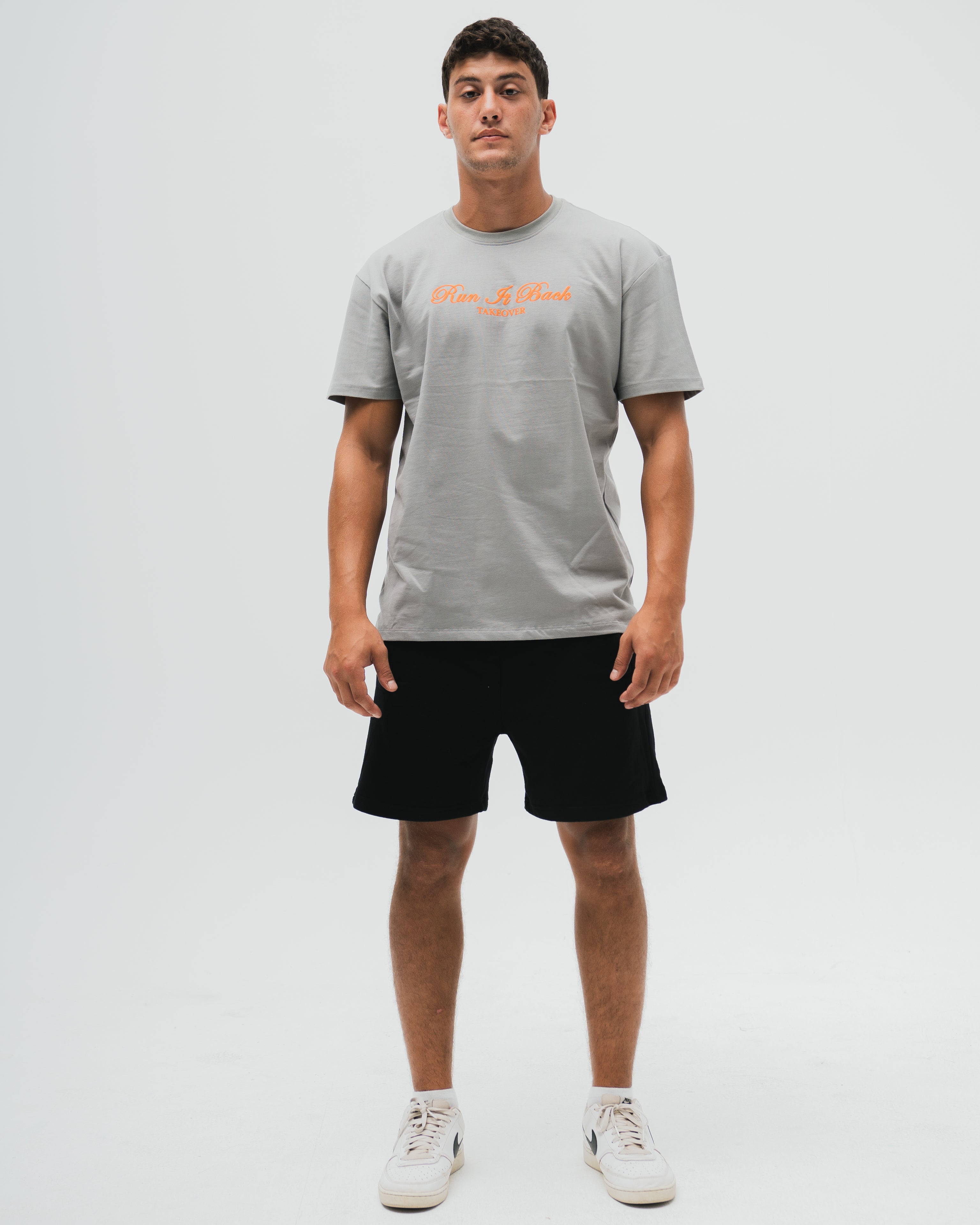 Run It Back Tee  - Silver