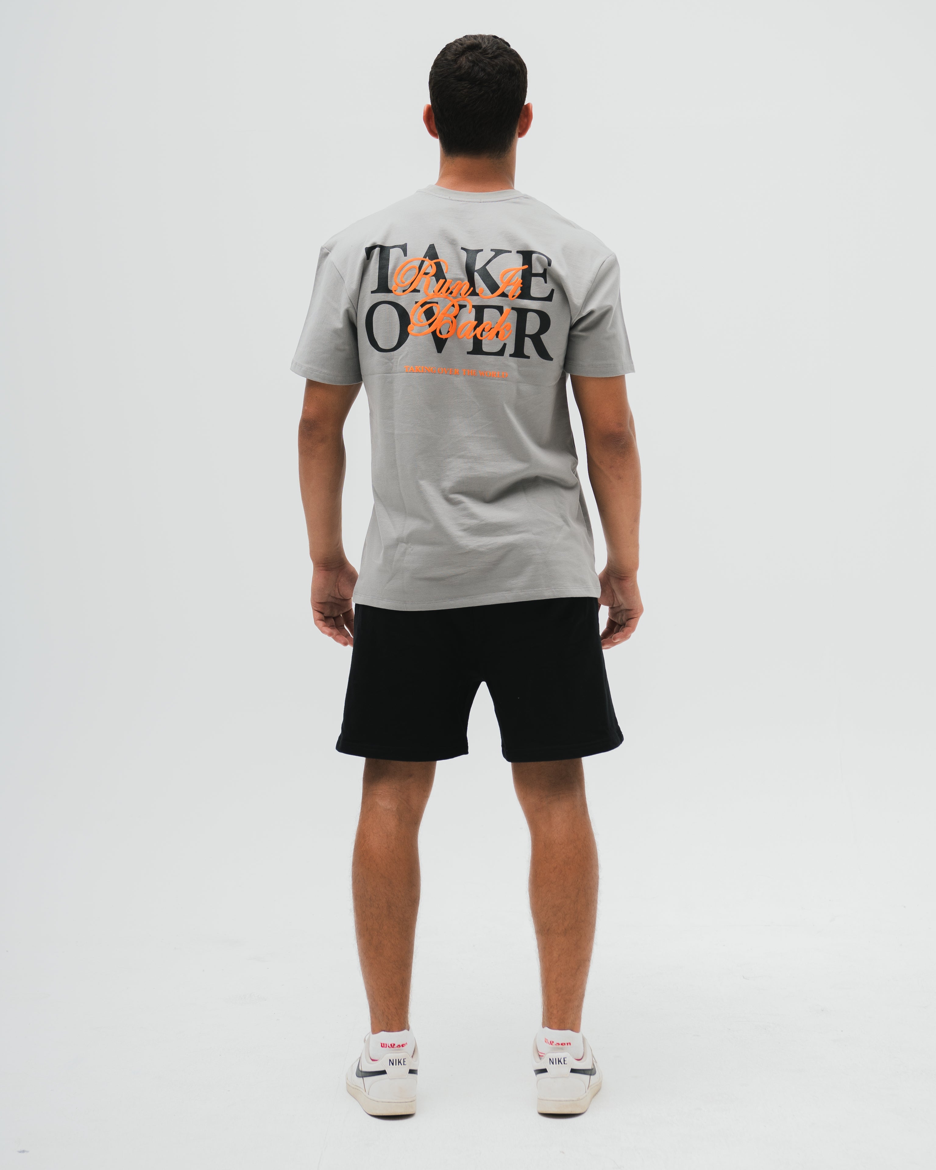 Run It Back Tee  - Silver