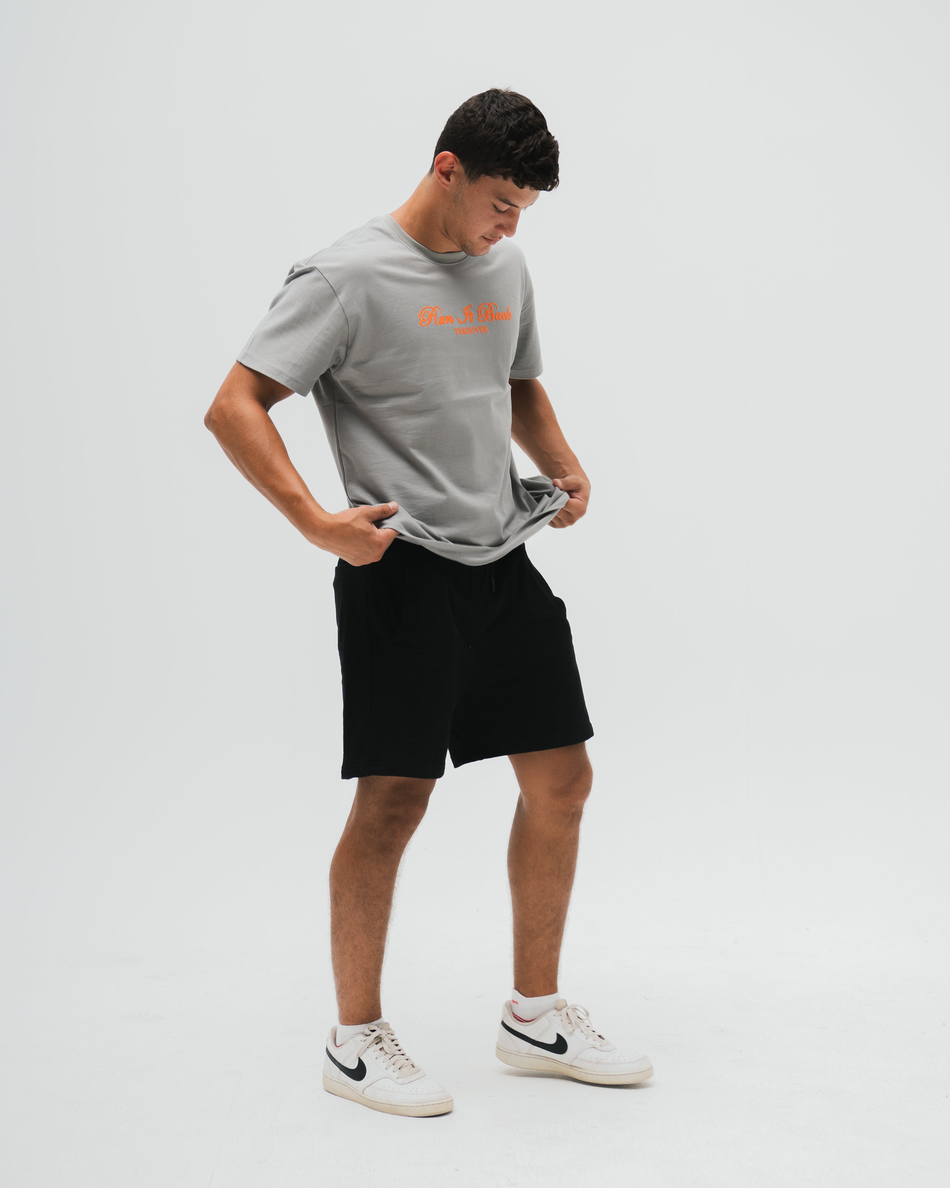 Run It Back Tee  - Silver