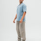 Everyday Knitted Polo - Blue Grey