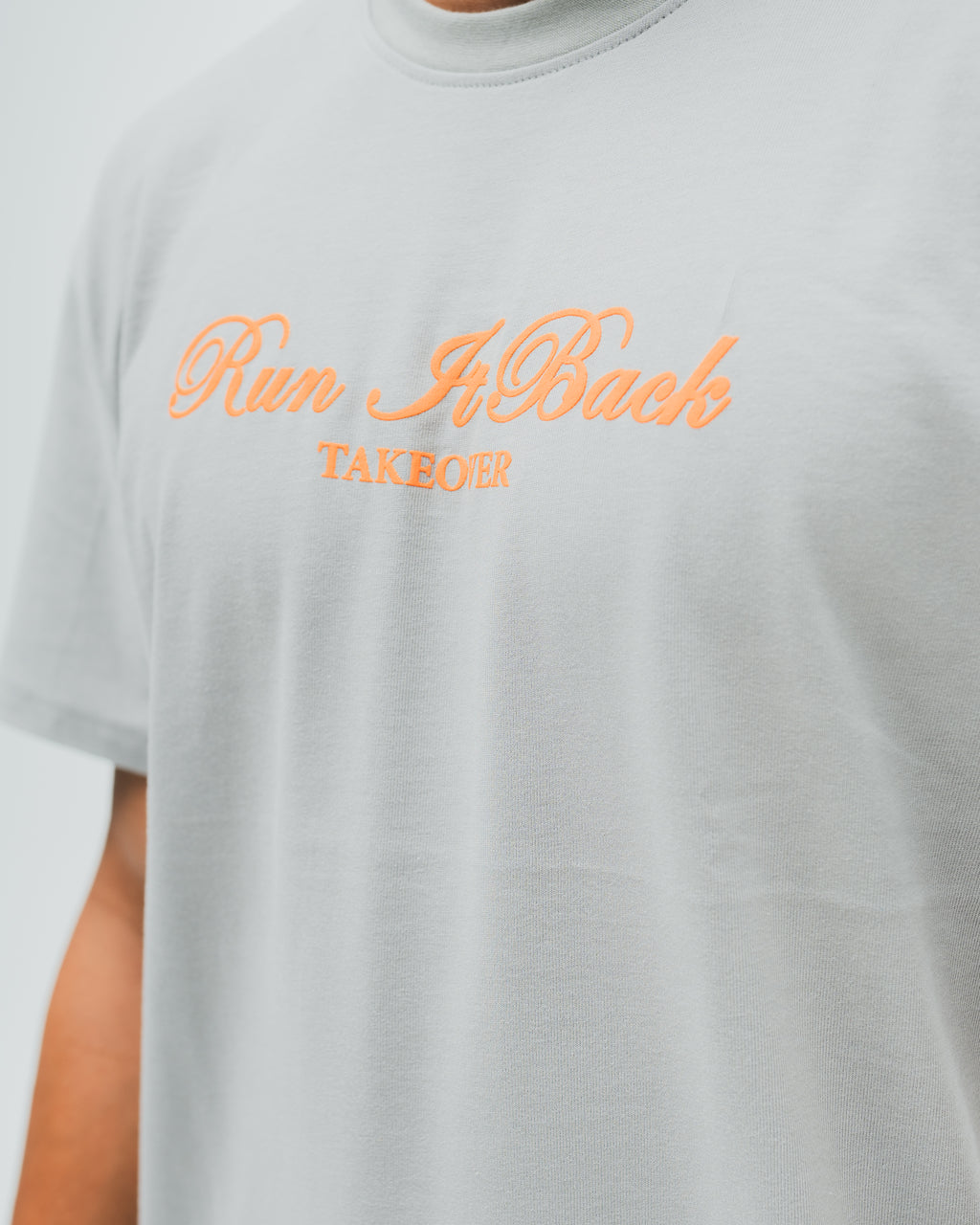 Run It Back Tee  - Silver