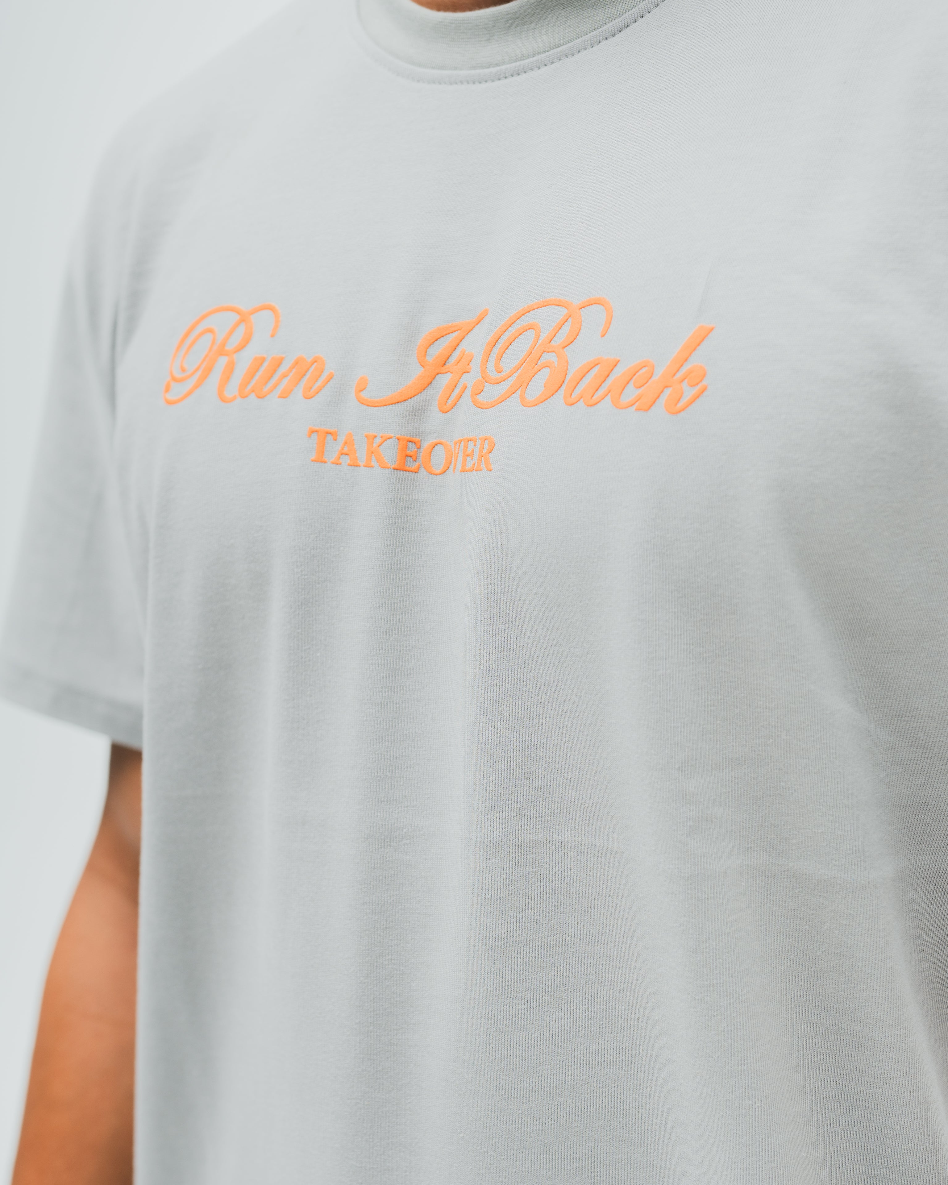 Run It Back Tee  - Silver