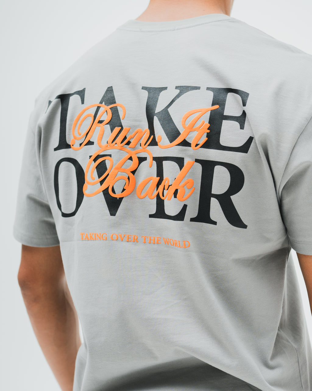 Run It Back Tee  - Silver